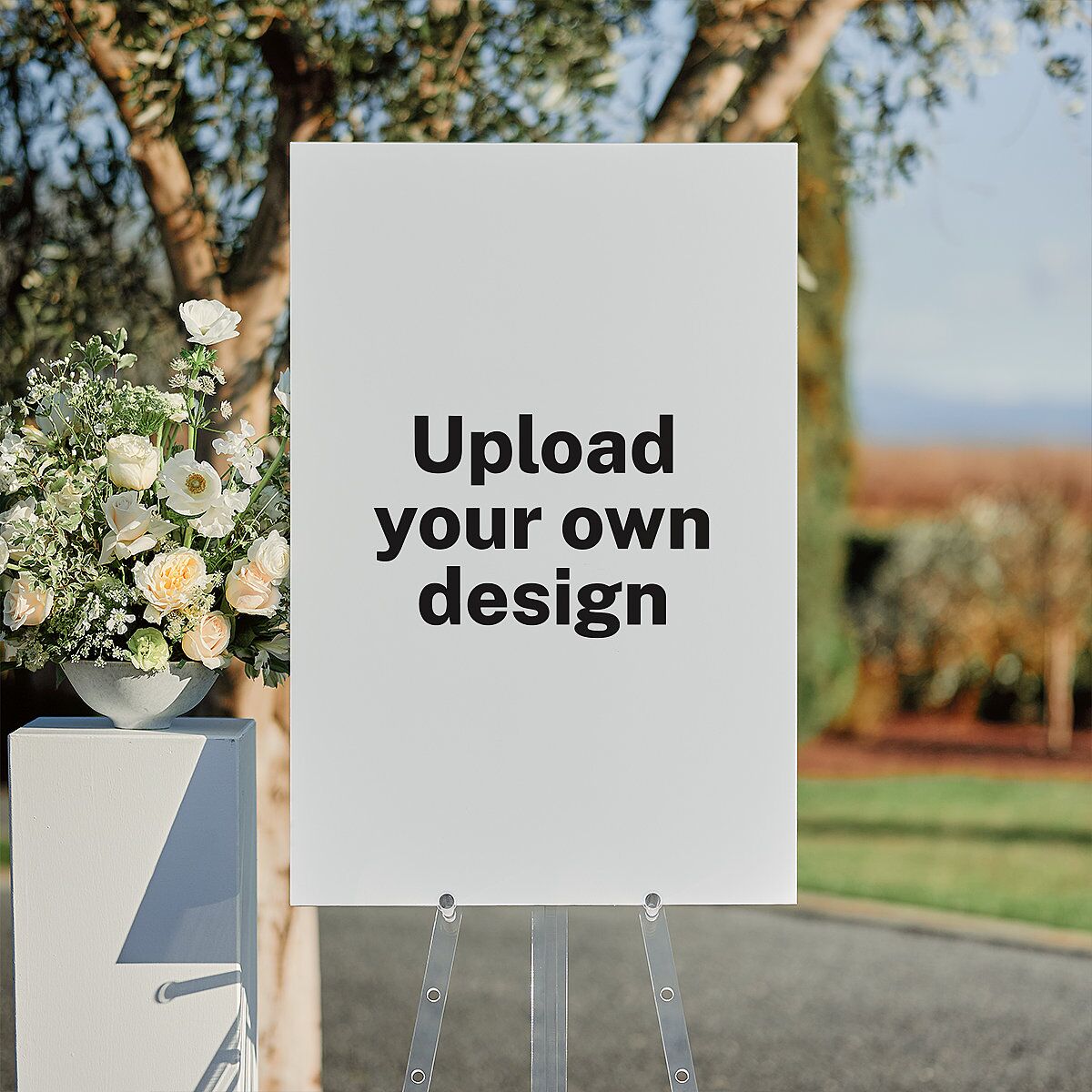 Upload Your Own Design Portrait Photo Standard Seating Chart Large Pure White Standard Indoor Foam Core L Seating