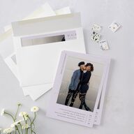 Just Love Wedding Invitations Gold Sheer Lilac Signature Blank No Standard