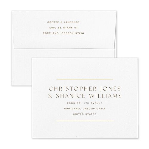 Surround Thank You Card Envelopes Rose Mist Return Address Signature Standard