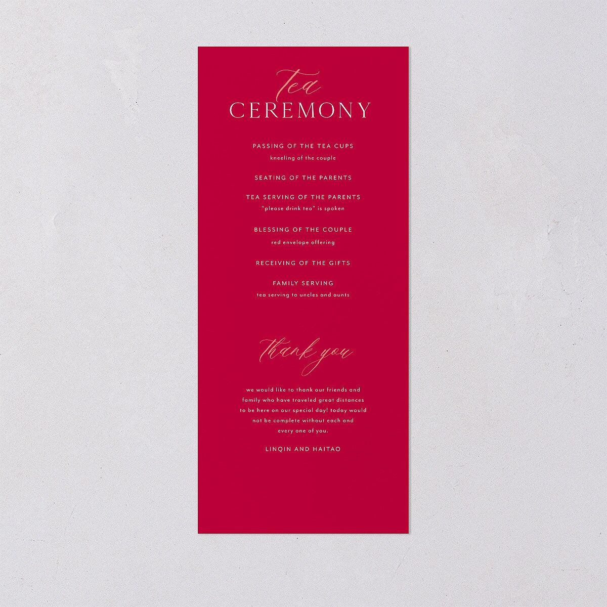 Romantic Phoenix Wedding Programs Crimson Signature