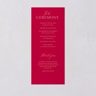 Romantic Phoenix Wedding Programs Crimson Signature