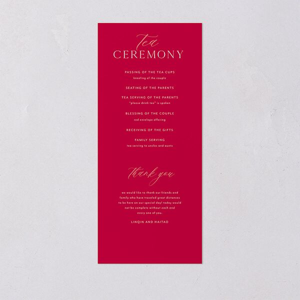 Romantic Phoenix Wedding Programs Crimson Signature