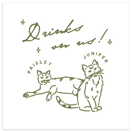 Hand Drawn Cake Luncheon Napkins Dark Camo Napkin Uncoined