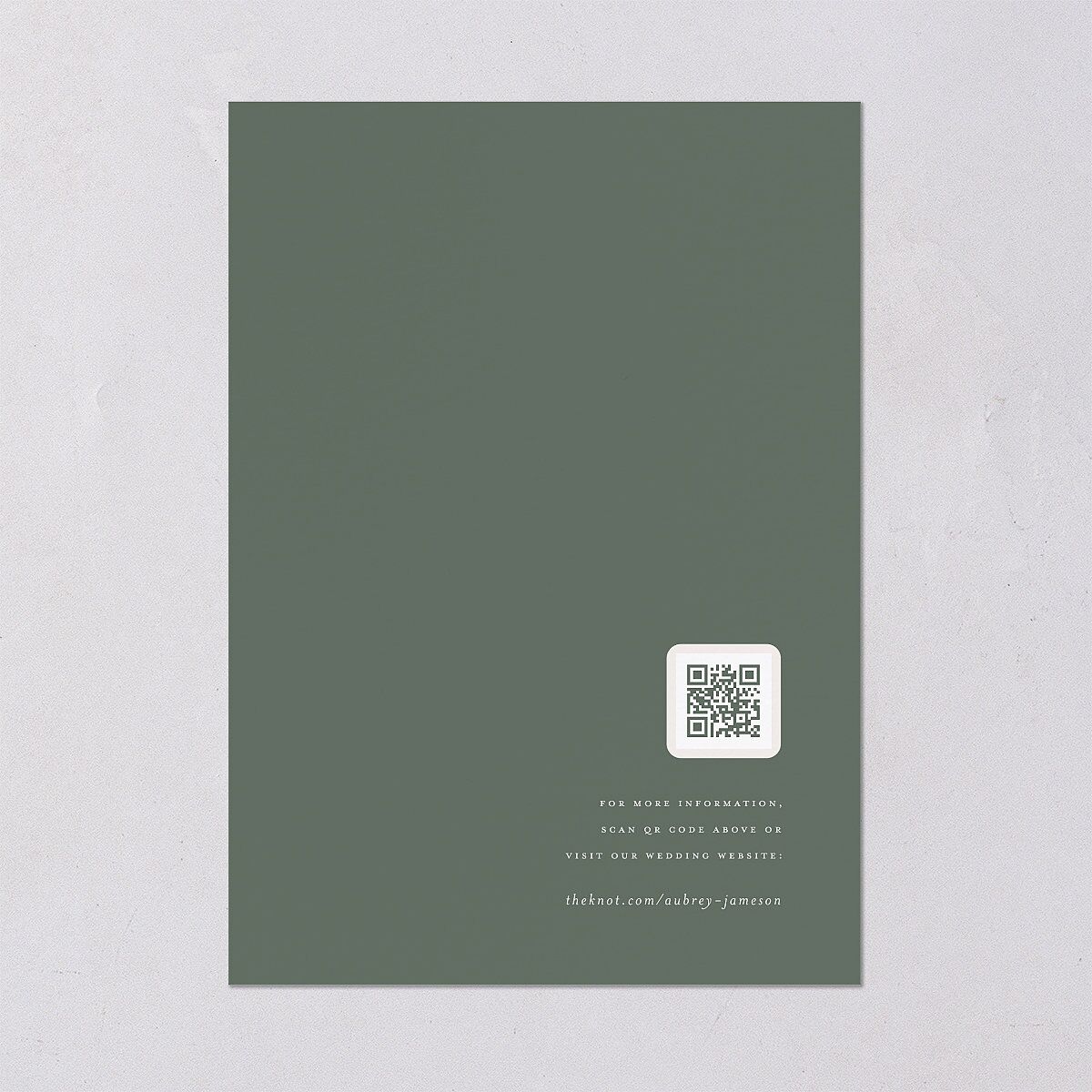 Simple Modern Wildflowers Wedding Invitations — view 3