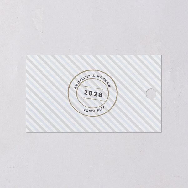 Vintage Boarding Pass Travel Ticket Favor Gift Tags Slate Signature
