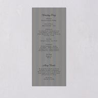 Vintage Romantic Photo Wedding Programs Medieval Grey Signature