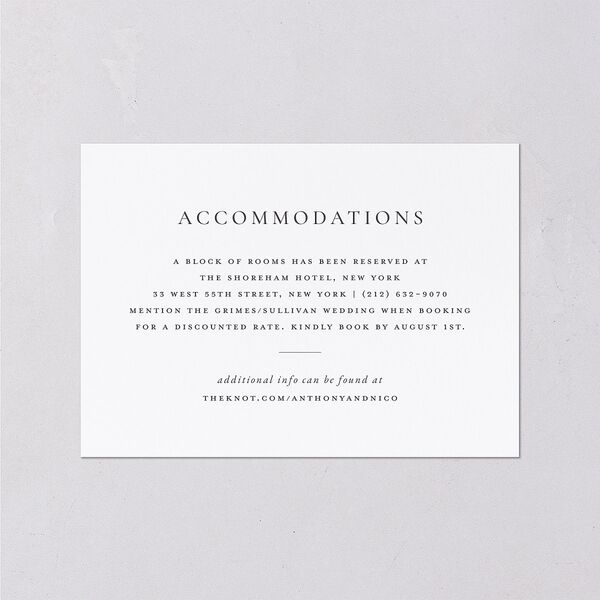 Elegant Photo Monogram Wedding Enclosure Cards Pure White Signature Standard