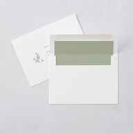 Botanical Monogram Save The Date Cards Dark Camo Signature smooth Blank No Standard