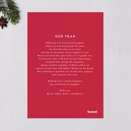 Eclectic Vintage Stripes Holiday Cards Linen Signature Blank Standard