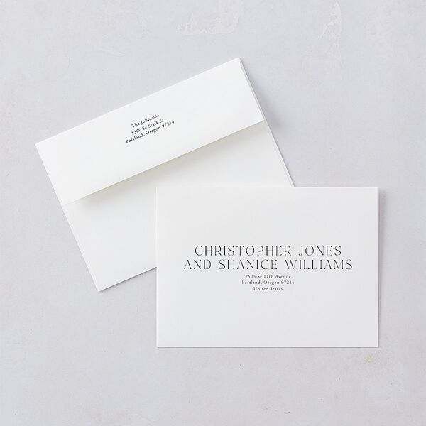 Merry Gallery Holiday Cards Pure White Signature Blank