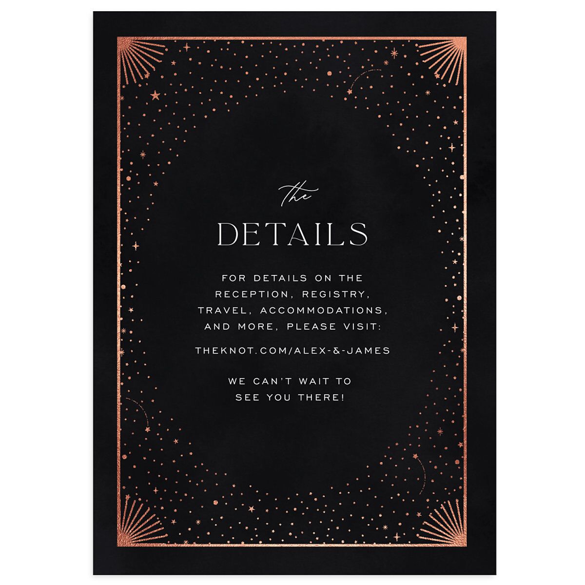 Written In The Stars Wedding Enclosure Cards