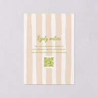 Eclectic Painted Stripes Wedding Response Cards Pear Signature Standard