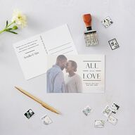Estate Save The Date Postcards  Pure White Postcard