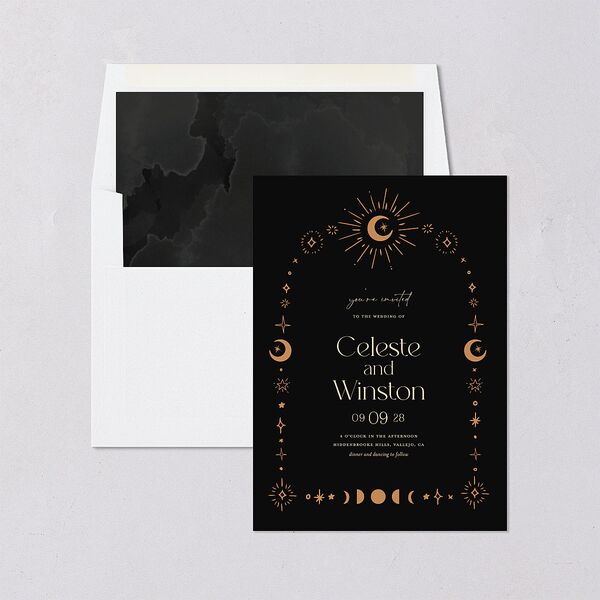 Celestial Galaxy Envelope Liners Midnight Standard