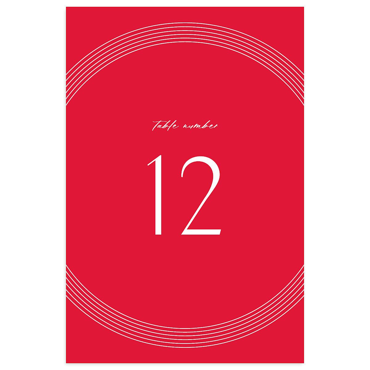 Lucky Circle Table Numbers