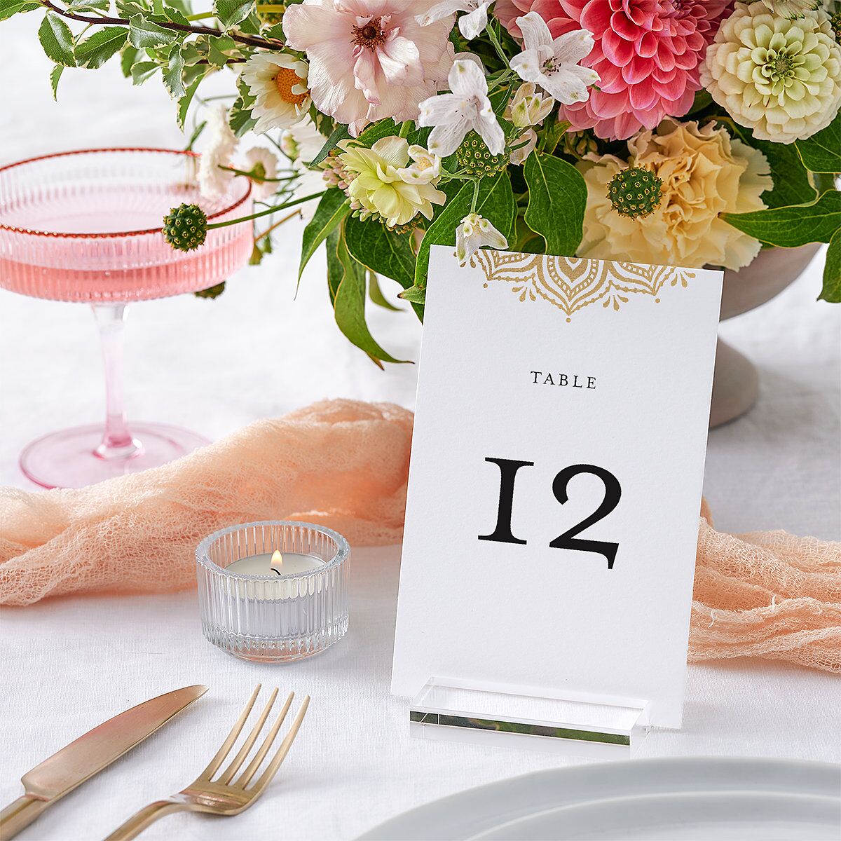 Gilded Adornment Table Numbers — view 3