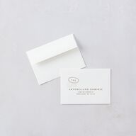 Timeless Passport Wedding Response Cards Linen Signature Standard