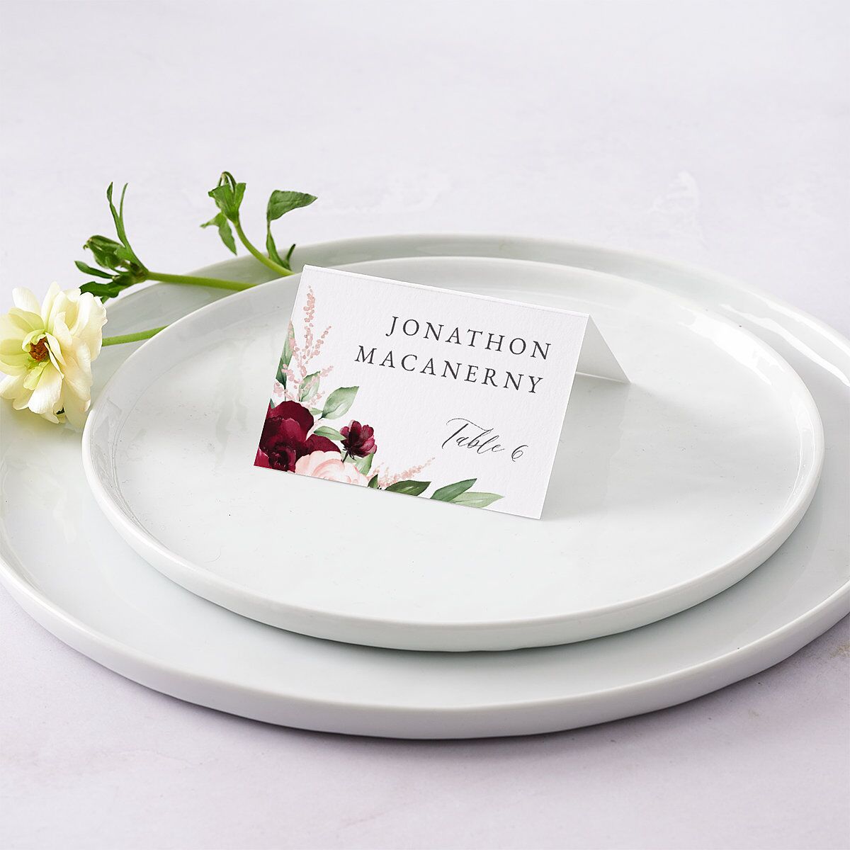 Beloved Floral Place Cards — view 1