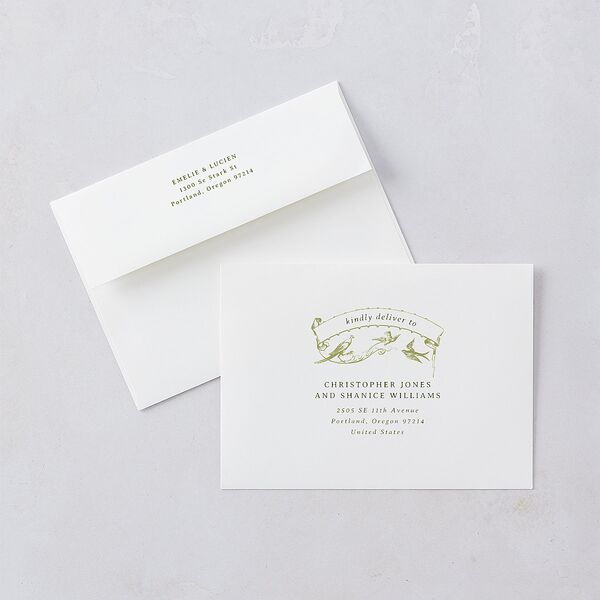 Vintage Toile Foil Wedding Invitations Gold Greenery Signature Blank No Standard
