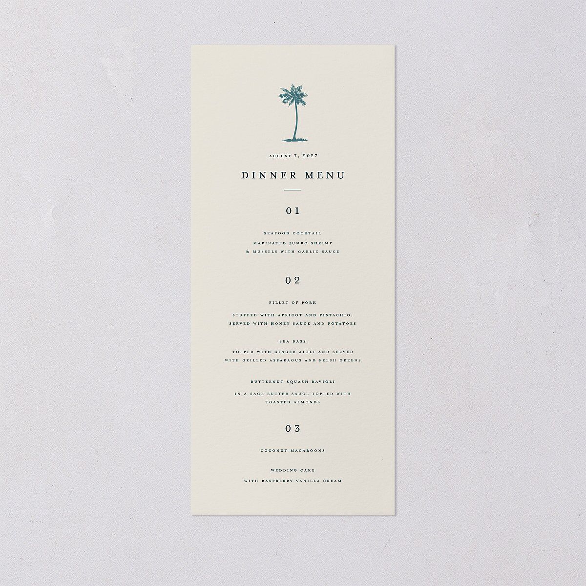 Palm Tree Icon Menus Tide Pool Signature