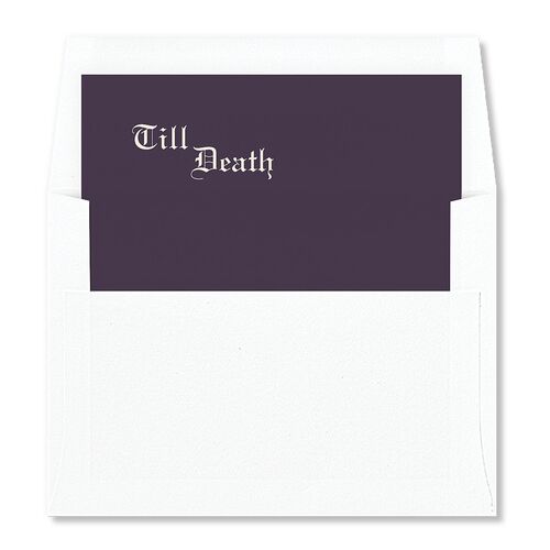 Minimalist Gothic Photo Envelope Liners Bordeaux Standard