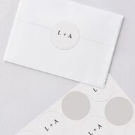 Natural Palette Wedding Stickers Pure White Circle