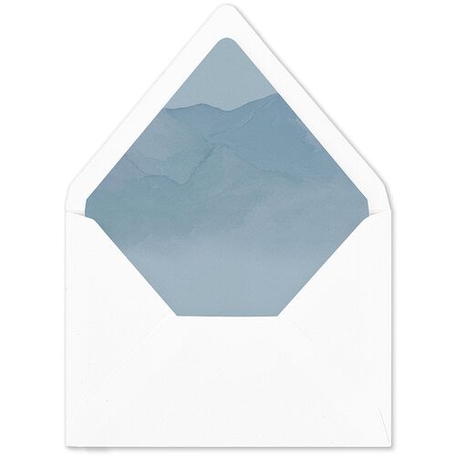 Mountain Wildflowers Euro Envelope Liners Dusty Blue Luxe