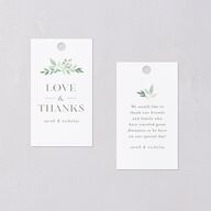 Greenery Altar Favor Gift Tags Thyme Signature