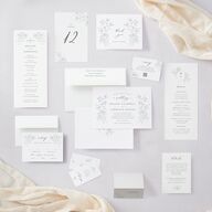 Floral Adornment Place Cards Eucalyptus Signature