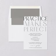 Real Talk Rehearsal Dinner Invitations Cotton Signature Blank Standard