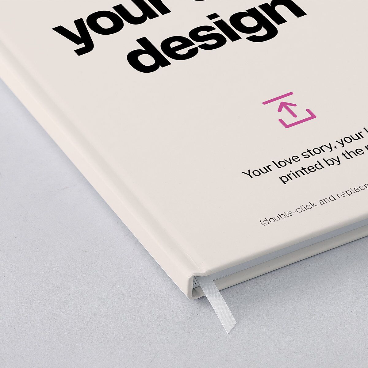 Upload Your Own Design Guest Book Pure White