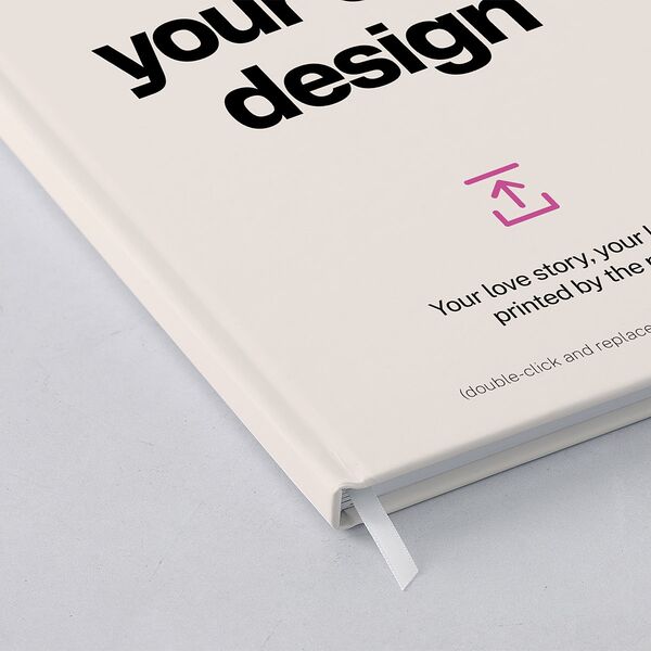 Upload Your Own Design Guest Book Pure White