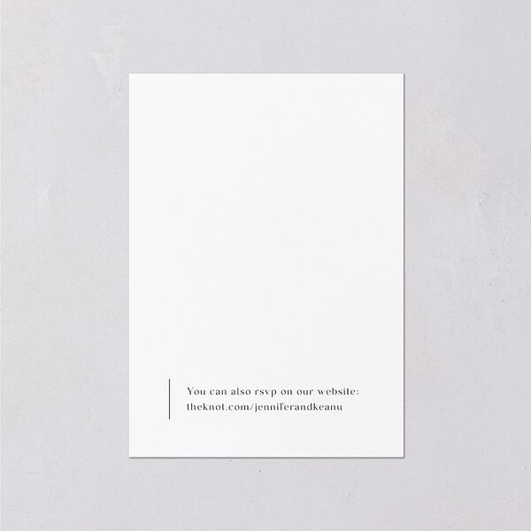 Modern Arch Photo Wedding Response Cards Pure White Signature Standard