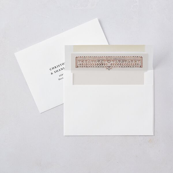 Indian Painted Henna Envelope Liners Chestnut Standard