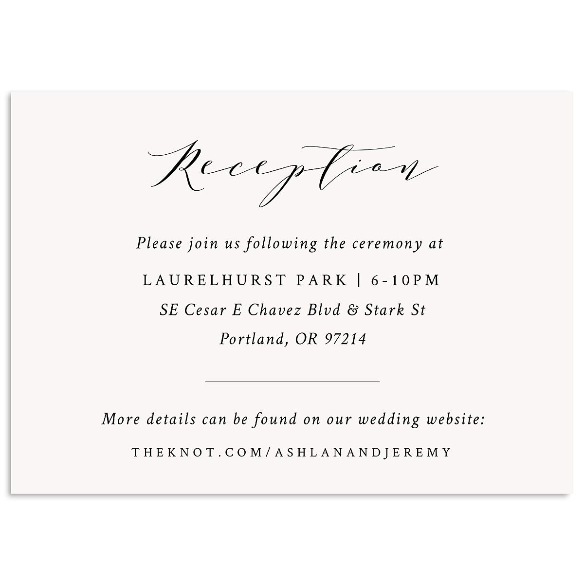Simply Elegant Wedding Enclosure Cards