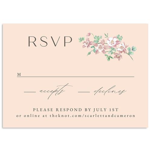 Scenic Denver Colorado Wedding Response Cards Iris Signature