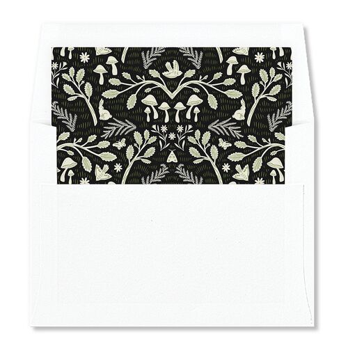 Woodland Whimsy Envelope Liners Charcoal Standard