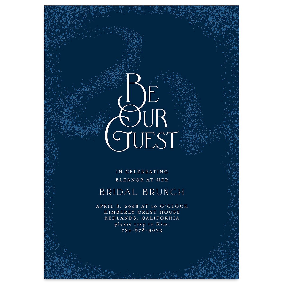 Be Our Guest Bridal Shower Invitations