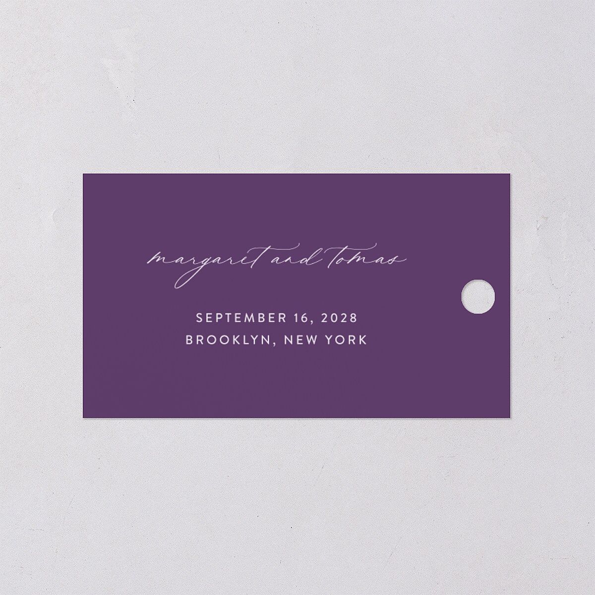 Real Talk Favor Gift Tags Sheer Lilac Signature