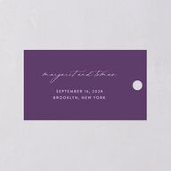 Real Talk Favor Gift Tags Sheer Lilac Signature