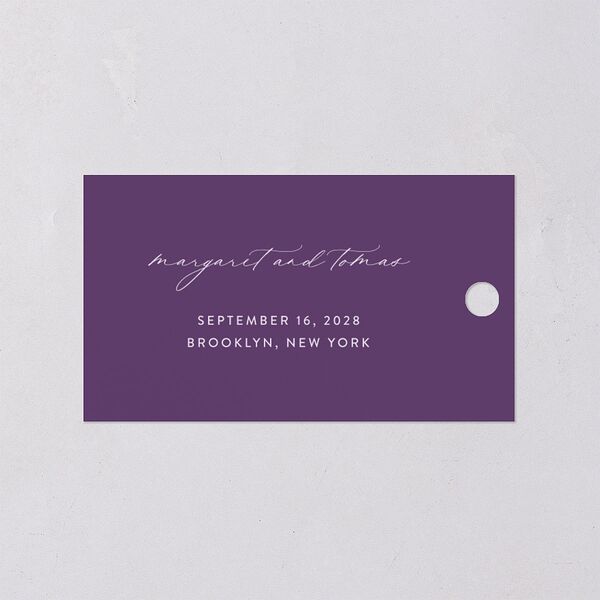 Real Talk Favor Gift Tags Sheer Lilac Signature