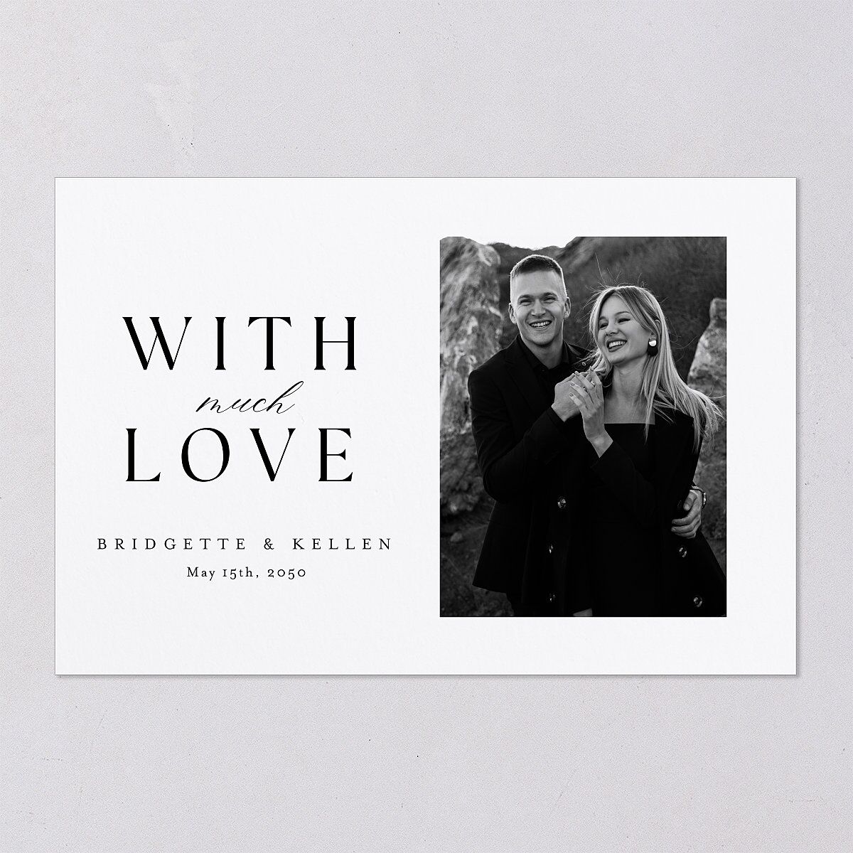 Timeless Typography Thank You Postcards — view 3