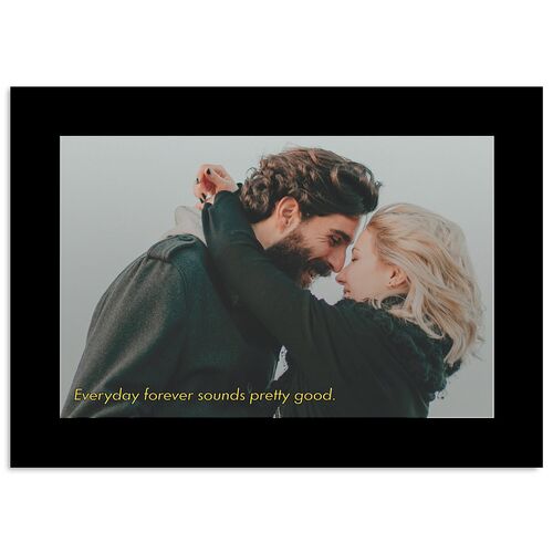 Cinematic Love Story Wedding Enclosure Cards Charcoal Signature Standard