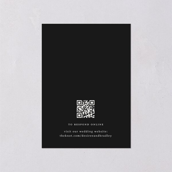 Elegant Hollywood Calligraphy Wedding Response Cards Linen Signature Standard
