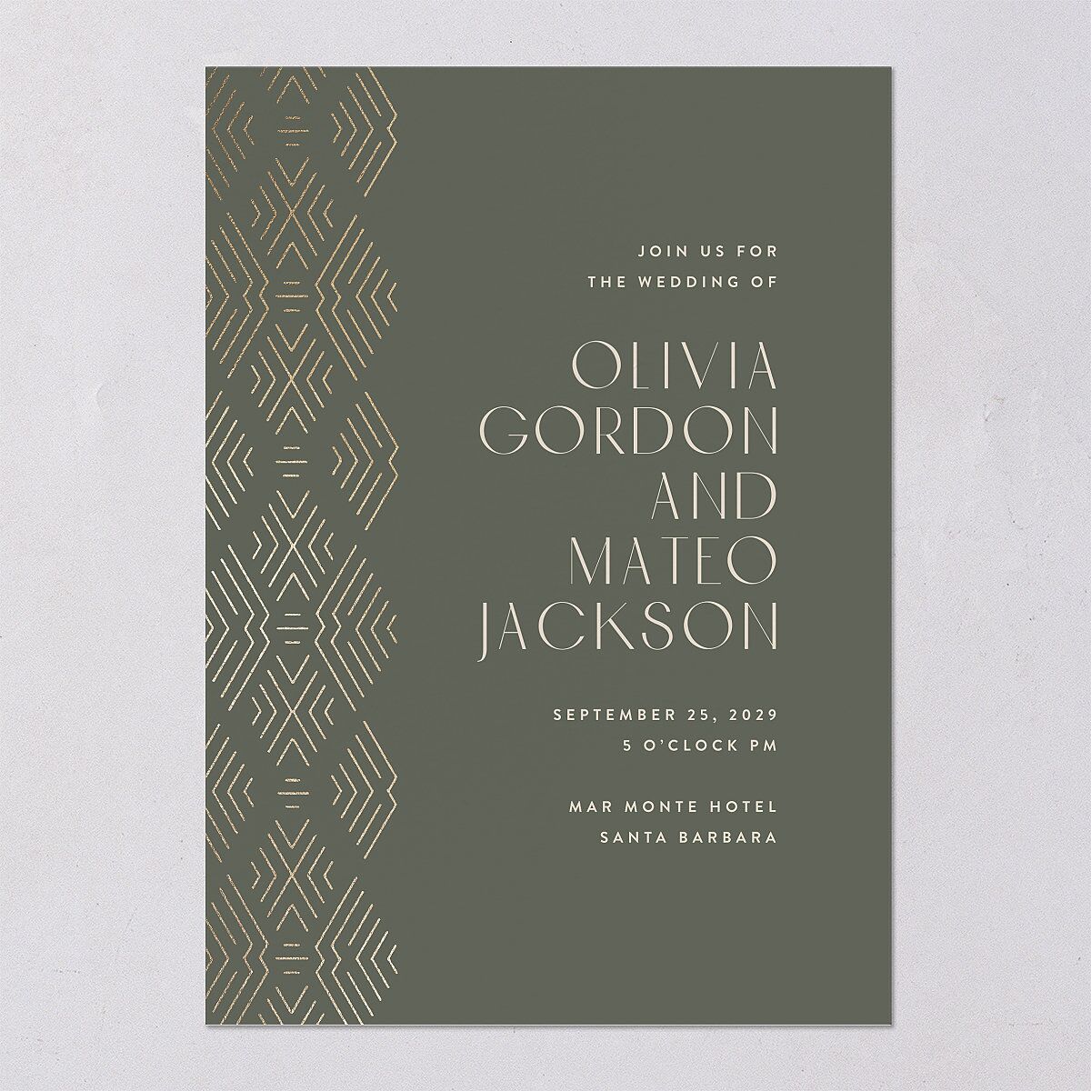 Boho Texture Wedding Invitations — view 6