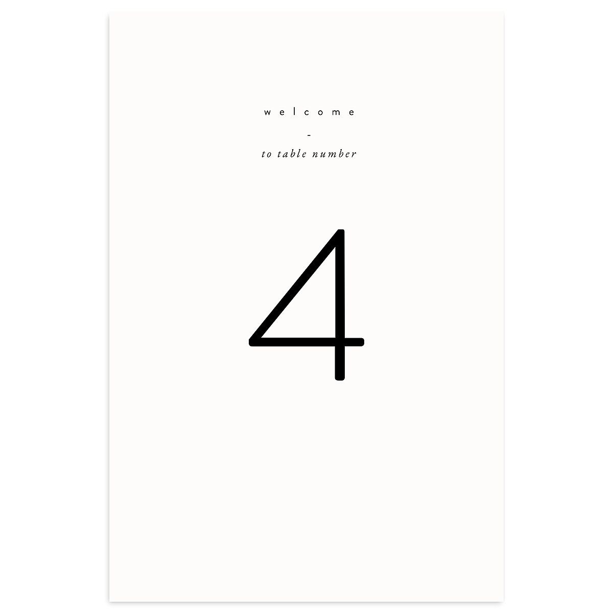 Romantic Minimal Table Numbers