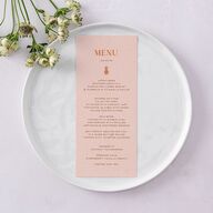 Beach Party Menus Pink Cotton Signature