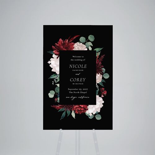 Timeless Bouquet Standard Welcome Sign Large Licorice Standard Indoor Foam Core L Welcome