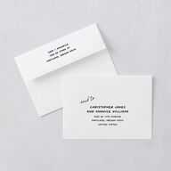 Modern Writing Save the Date Cards Snow Signature smooth Blank No Standard