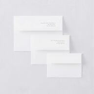 Eternal Love Wedding Invitation Envelopes White Standard Cruise Both Recipient and Return Addresses Signature